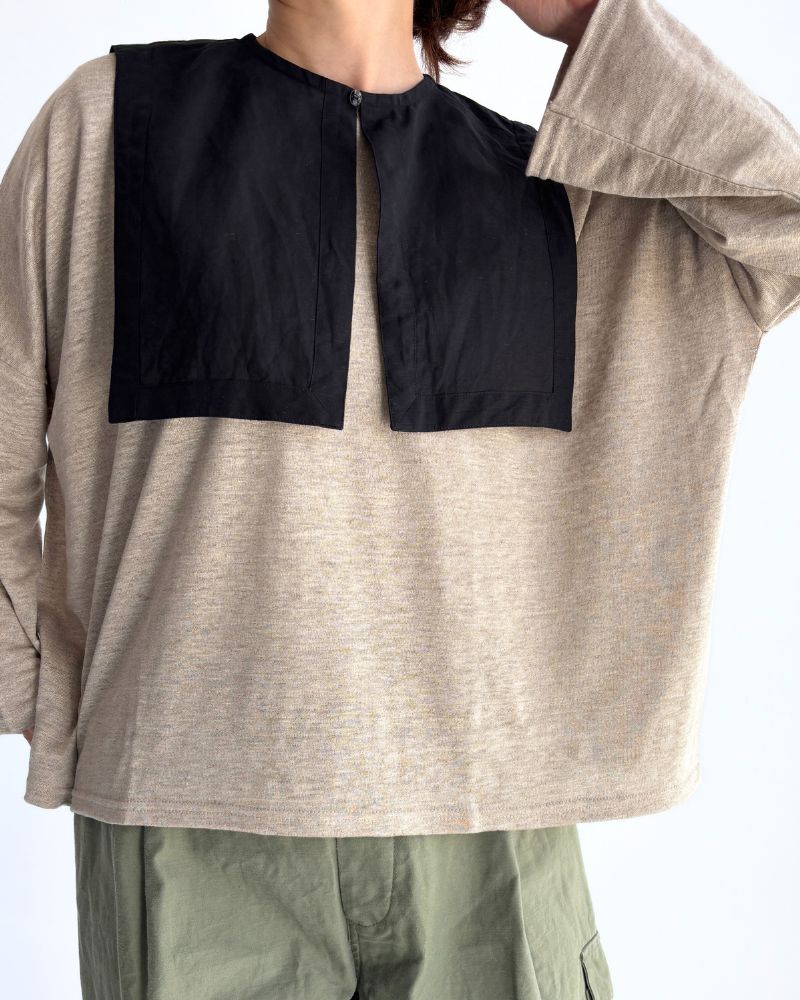 Linen Jersey Pullover in Natural