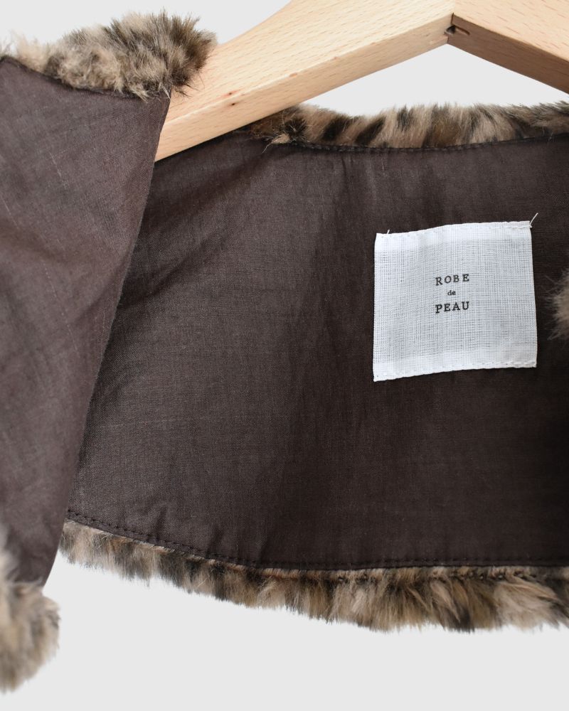 LEOPARD TIPPET in Brown