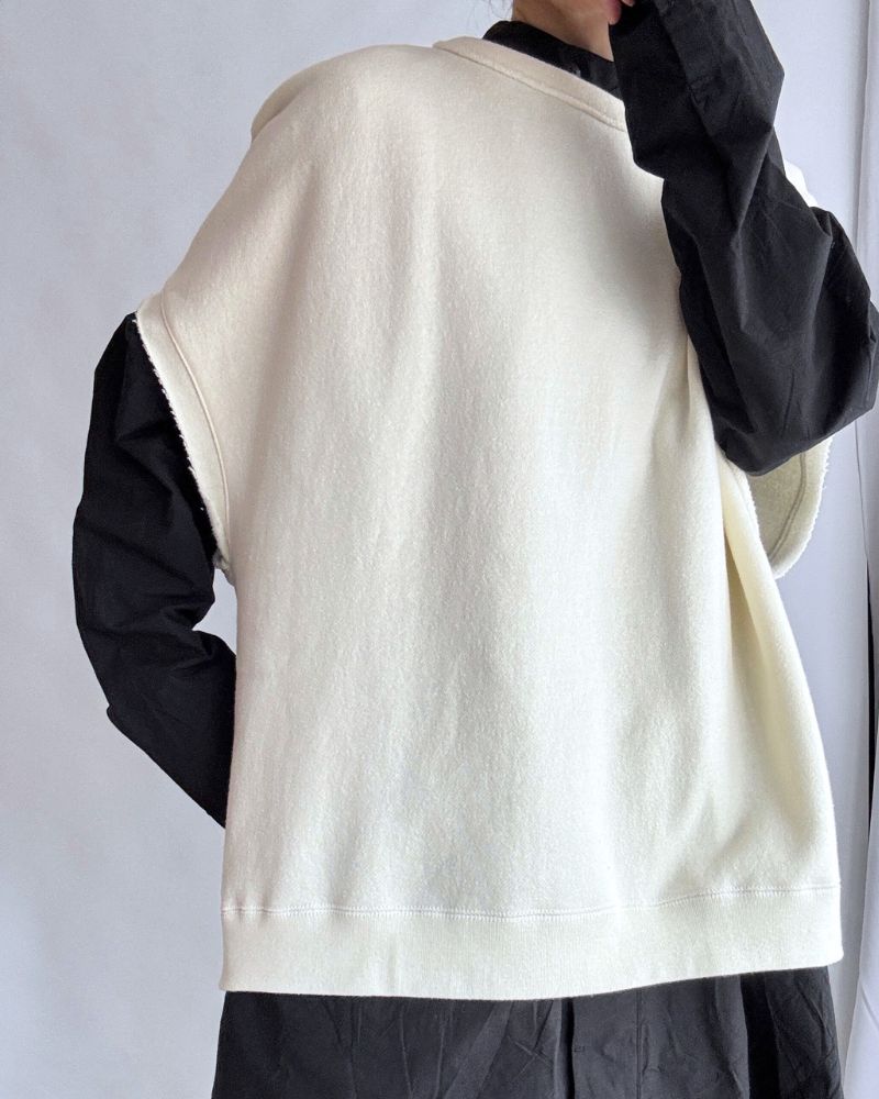 Sweat Vest in White