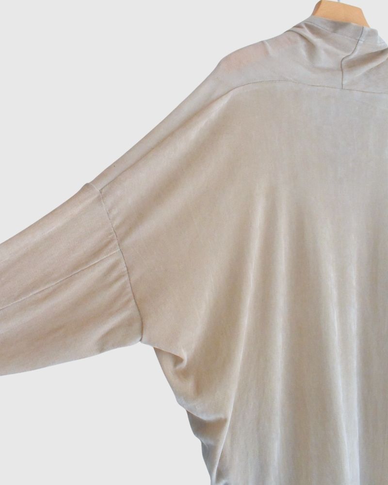TULLE FLOCKY Cardigan in Beige