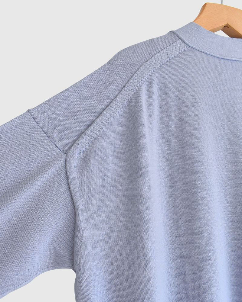 Merino Daddy Cardigan in Lavender