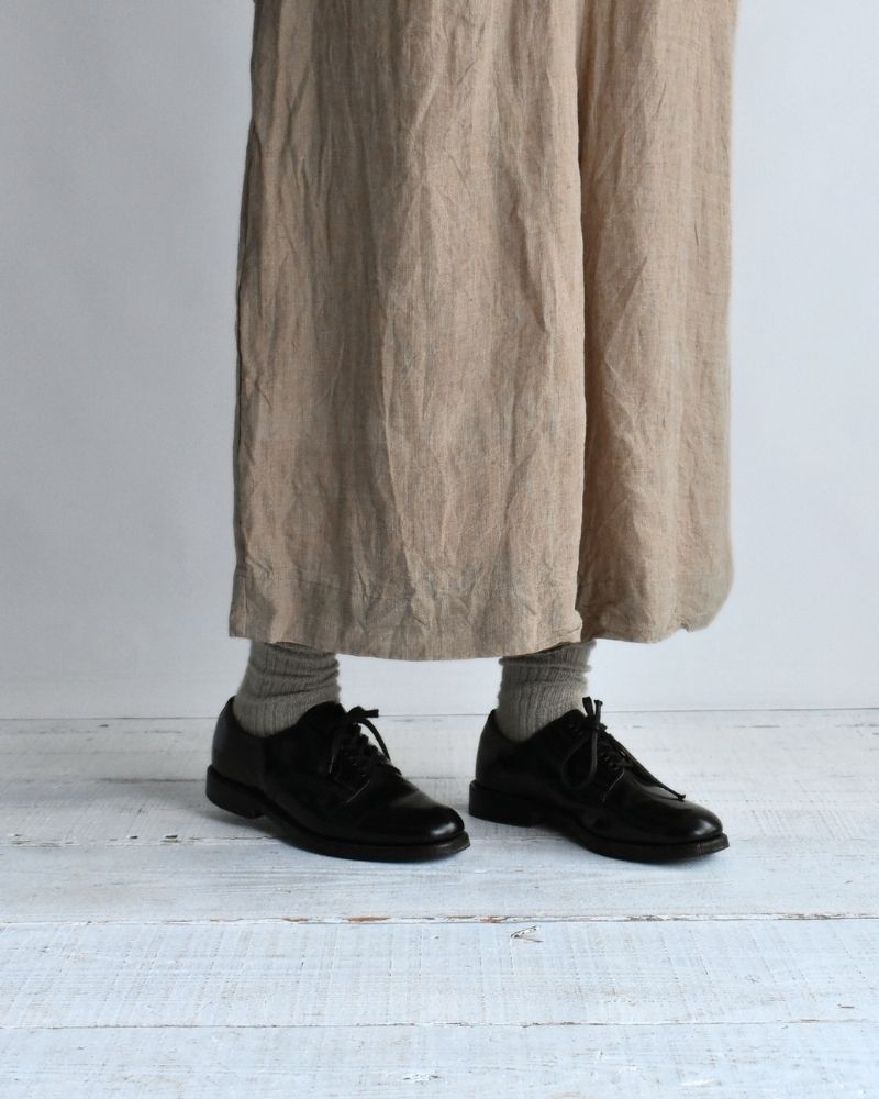 Handwoven 40 Linen Culottes in Beige