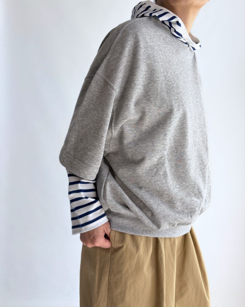 Sweat Cocoon Vest in TopGray