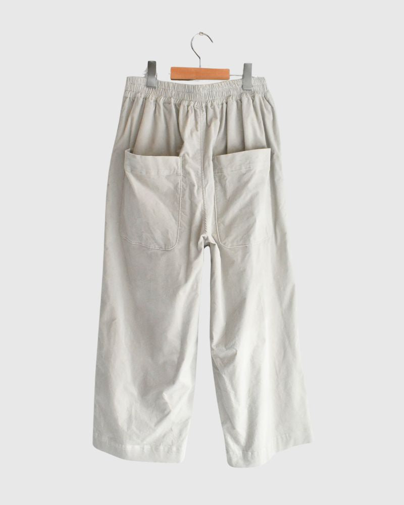 Easy Wide Pants (Velvet) in LightGray