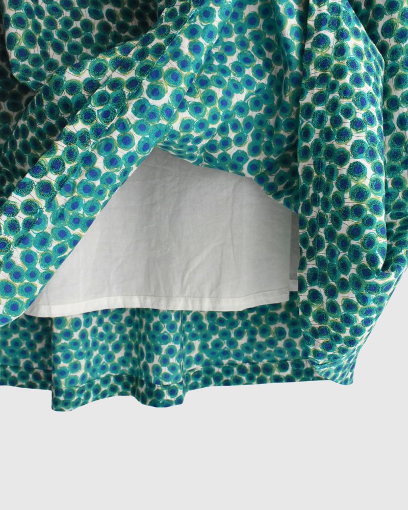 LIBERTY Print Skirt in GreenFlower