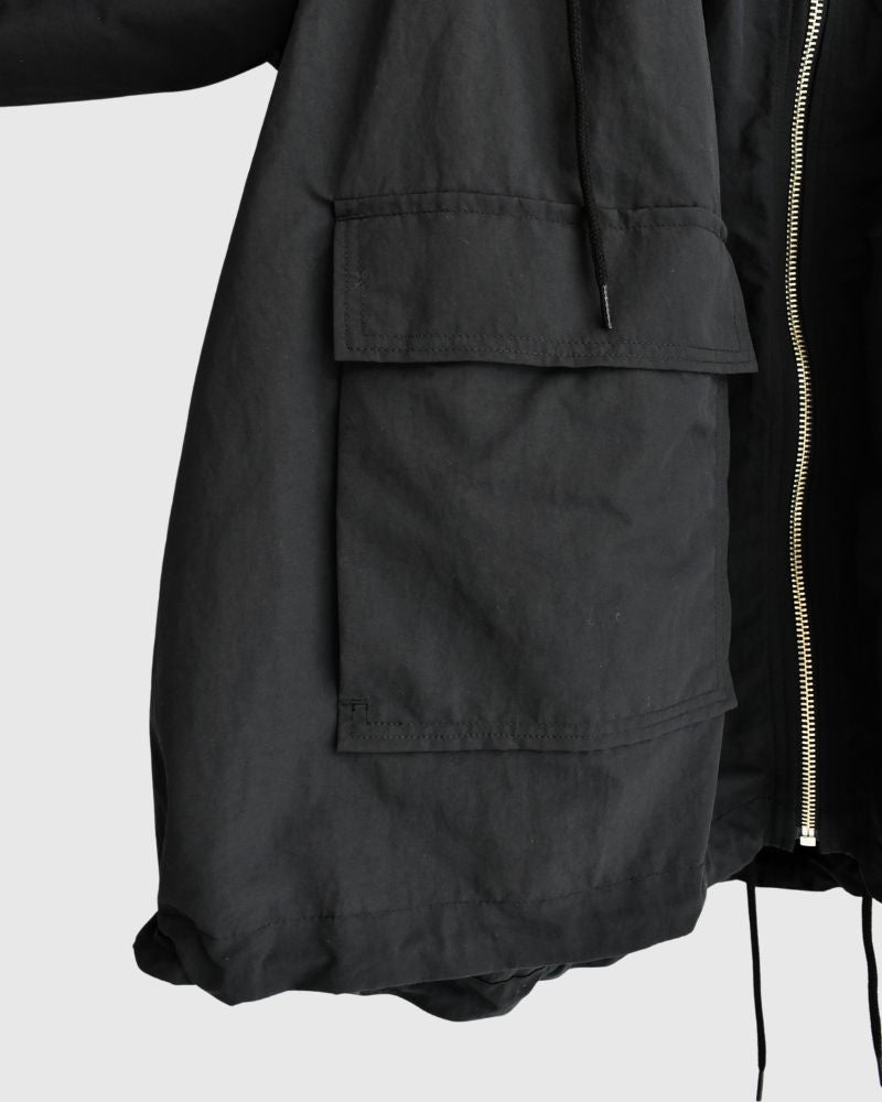Oversized Hoodie Jacket in Black