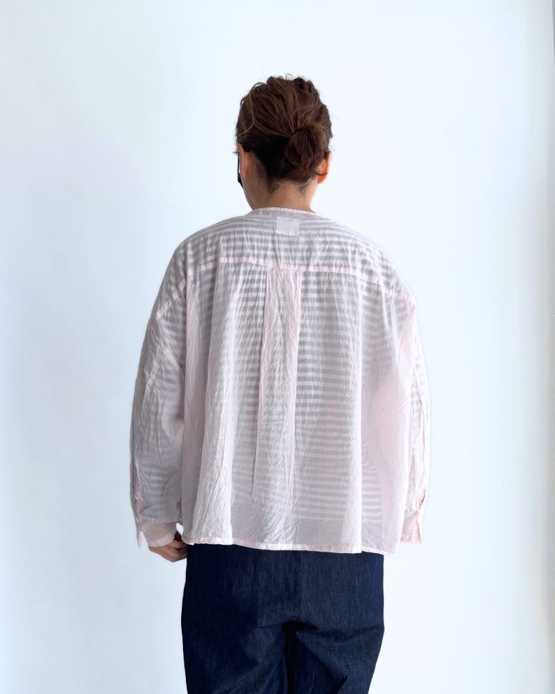 Hem Cord Adjustment Shirt in Pink