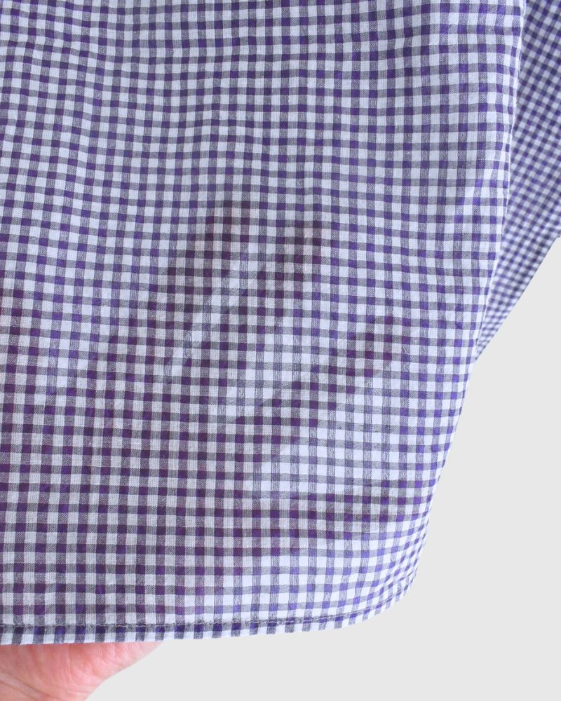 DROP SHOULDER SMOCK in OffWhite/Purple