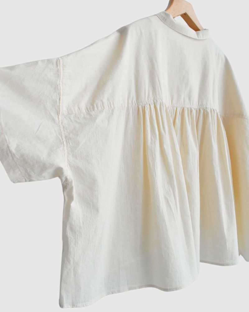 Organic Georgette Shirt in Kinari