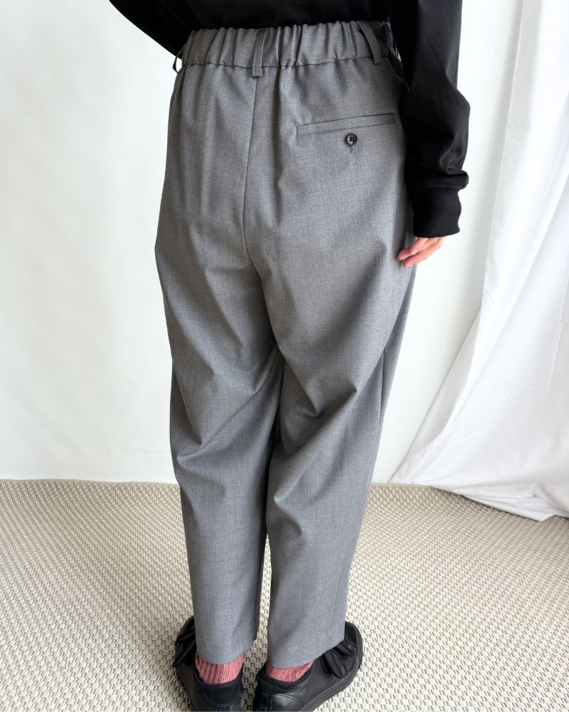 SAND-TRO Tucked Wide Pants in Gray