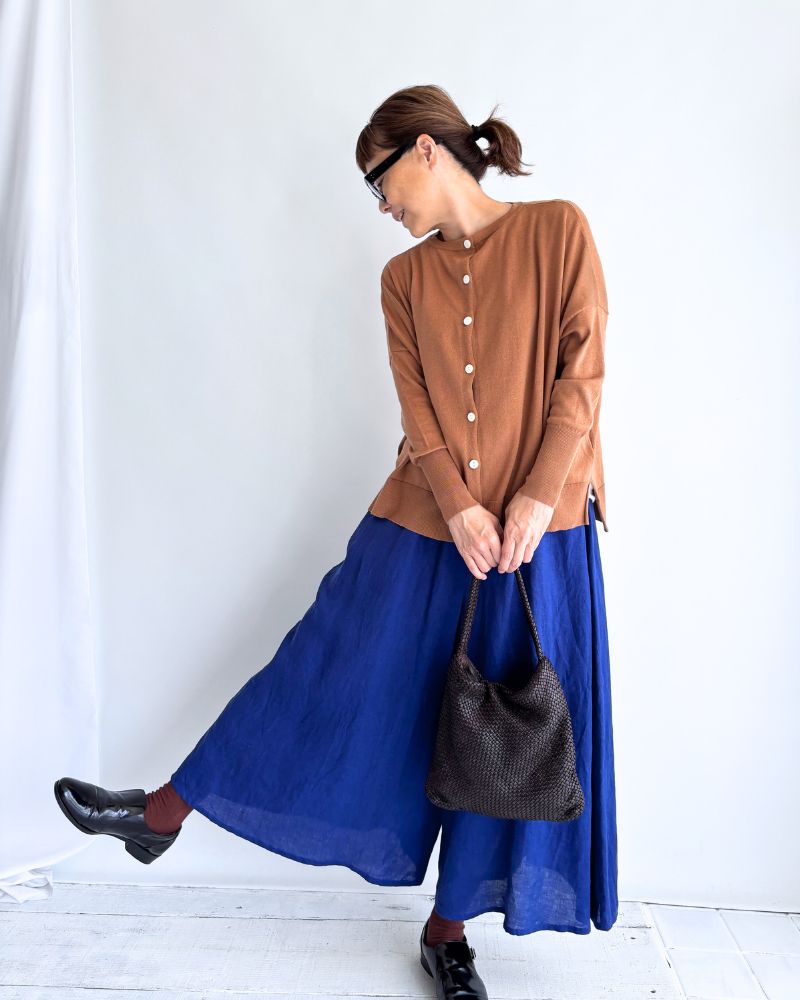 5COLOR 2WAY Cardigan in Camel