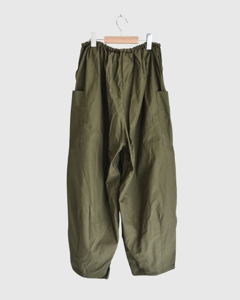Typewriter Cotton Pants in Khaki
