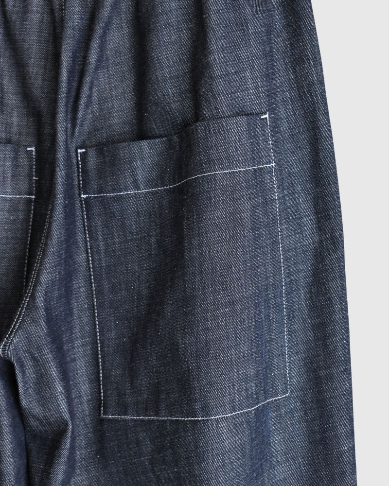 Big Pocket Wide Pants in Indigo