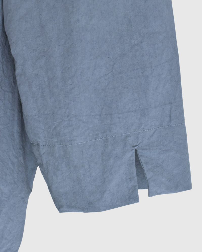 Tucked Blouse in GrayishBlue