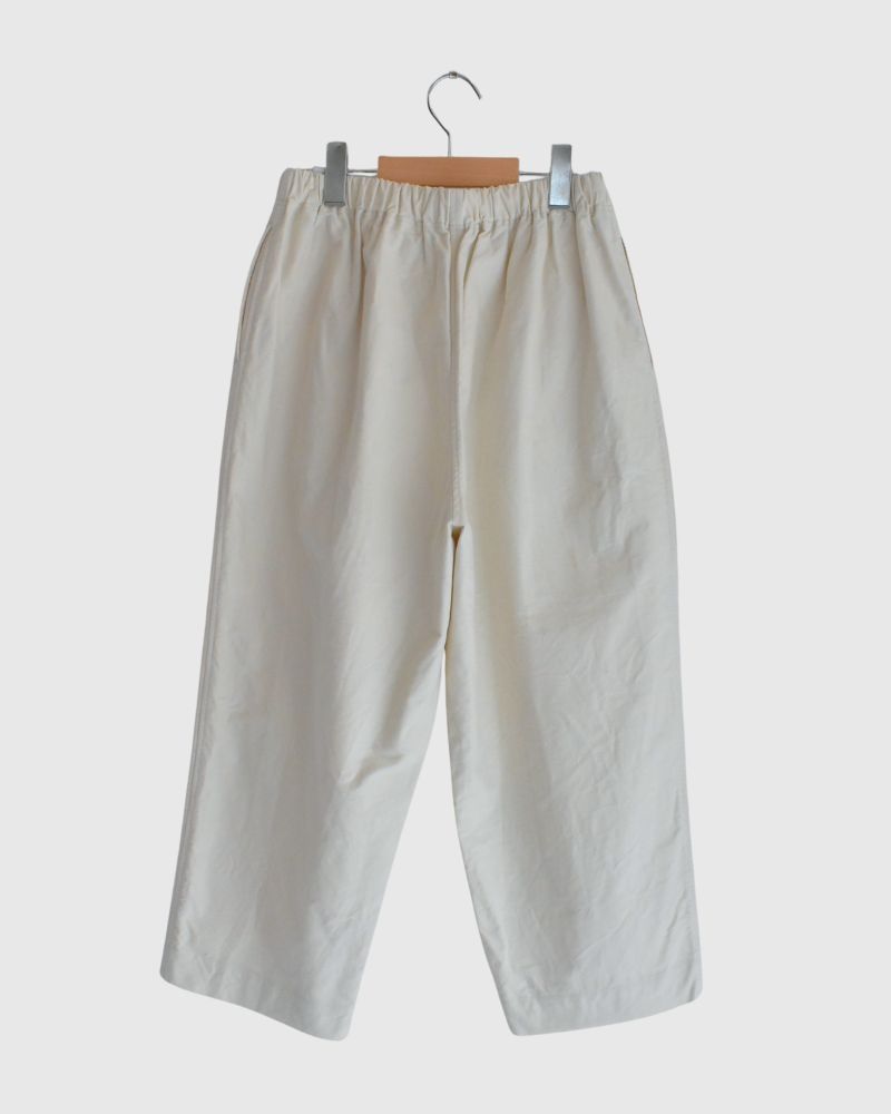 Asymmetrical Baker Pants (Moleskin)  in Ivory