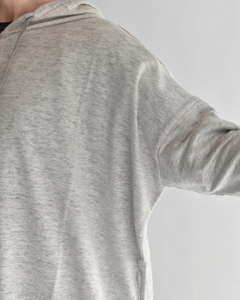 Linen Hooded Cardigan in Natural