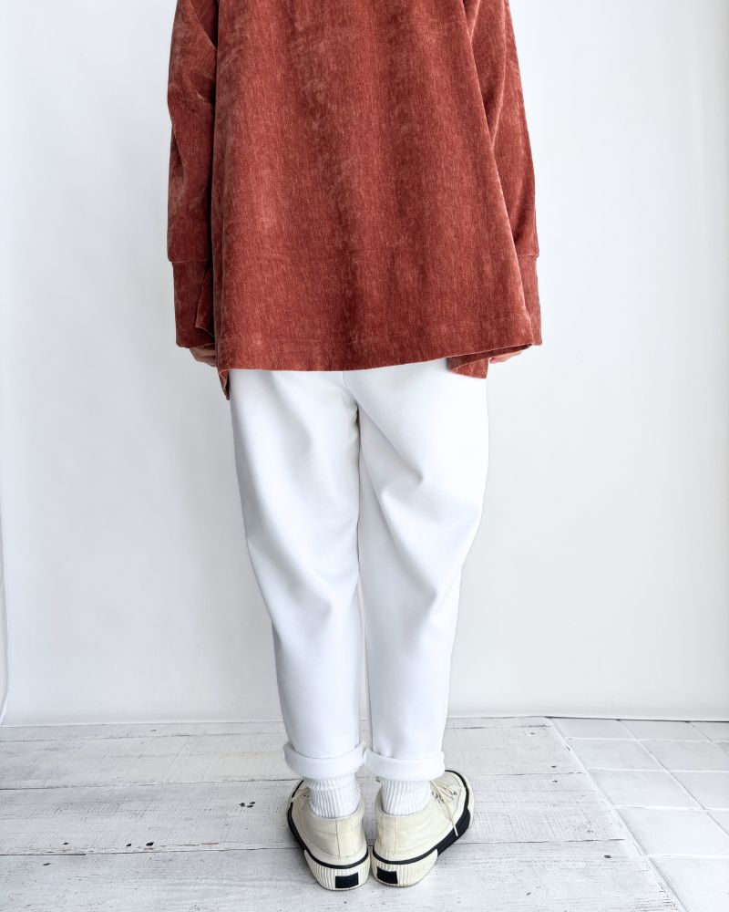 Fleece-lined poncho jodhpurs trousers 'RUNKY' in White