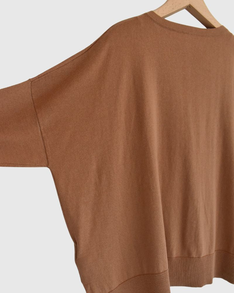 5COLOR 2WAY Cardigan in Camel