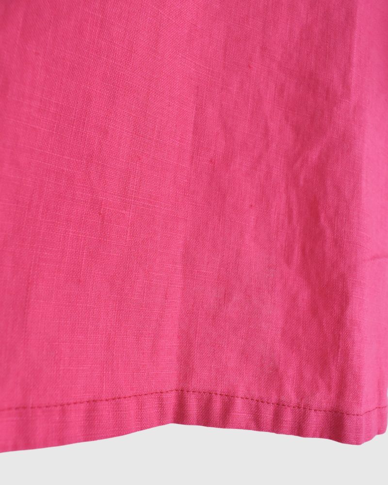 Color linen pullover in Pink