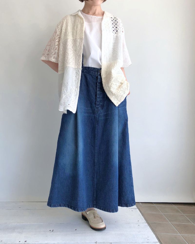 Patchwork Lace Shirt in White