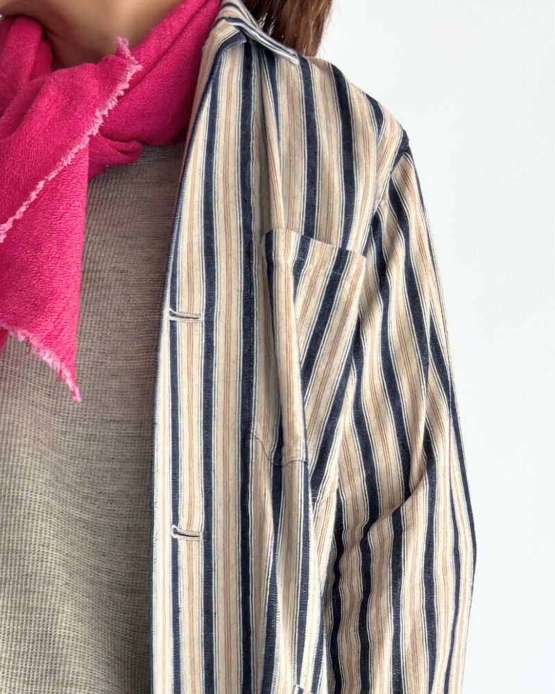 Indigo Stripes Atelier Jacket in Stripe