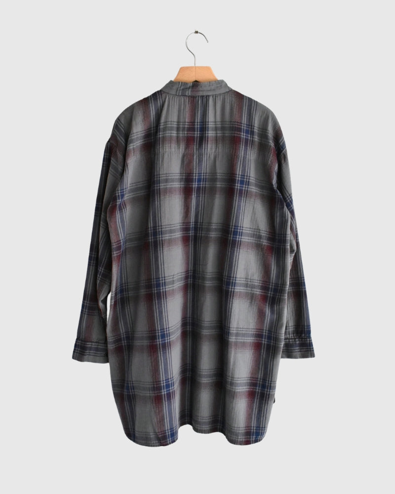 Stand Collar Shirt in Blue