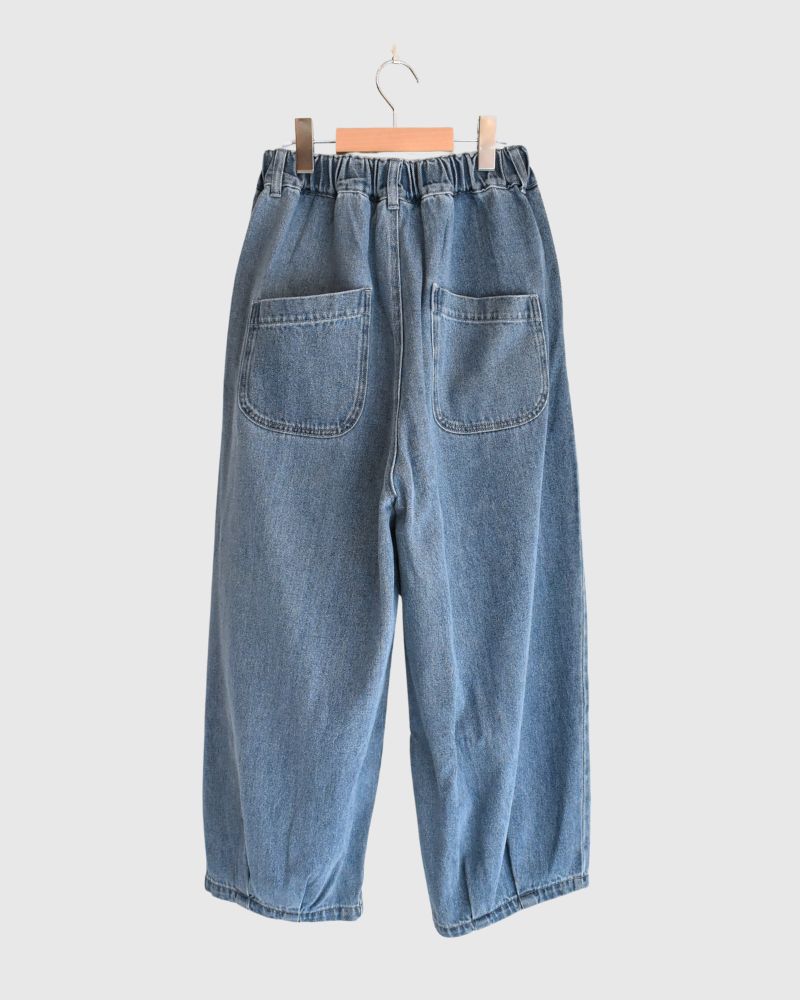Hem Design Cocoon Silhouette Denim 'SAFY' in LightIndigo