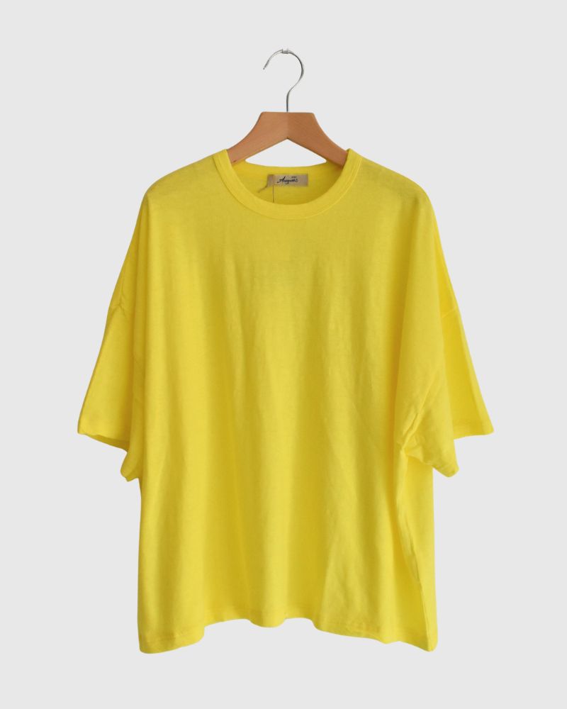 Wide T-shirt in Yellow