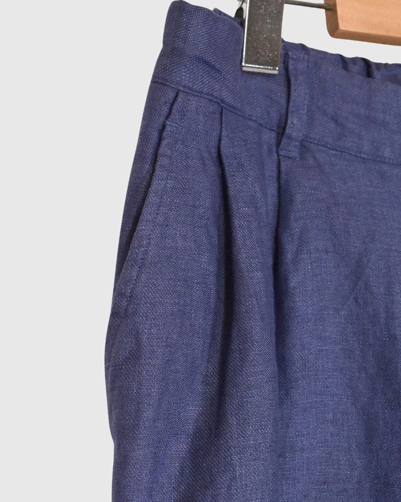 LINEN TWILL EASY SHORTS PANTS 2,3 in Blue