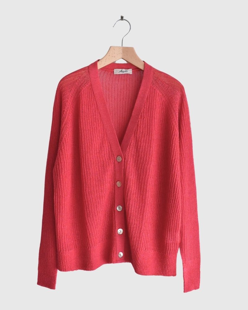 JAPAN WHOLEGARMENT Cardigan in Red