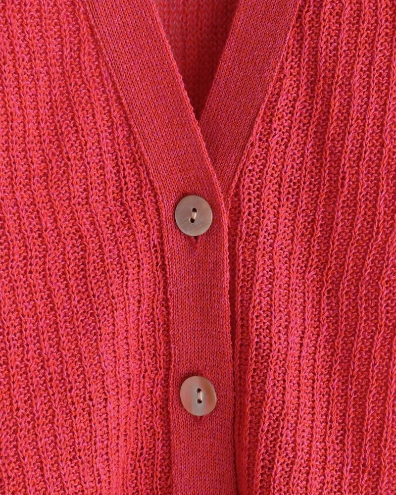 JAPAN WHOLEGARMENT Cardigan in Red