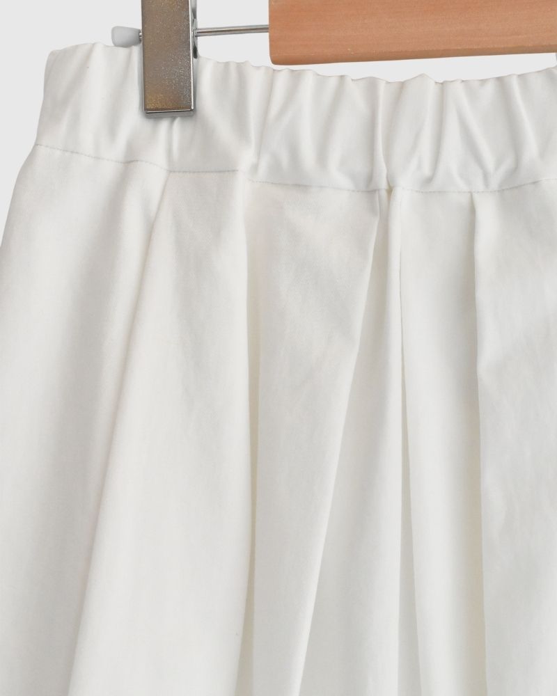 DOLLY-TWILL Tack Skirt in White