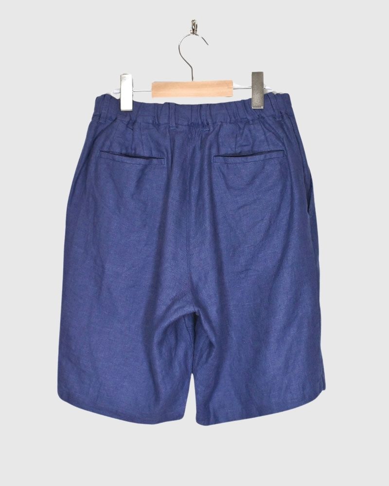 LINEN TWILL EASY SHORTS PANTS 2,3 in Blue