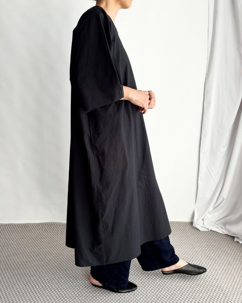 Lyocell Cotton Dress in Black