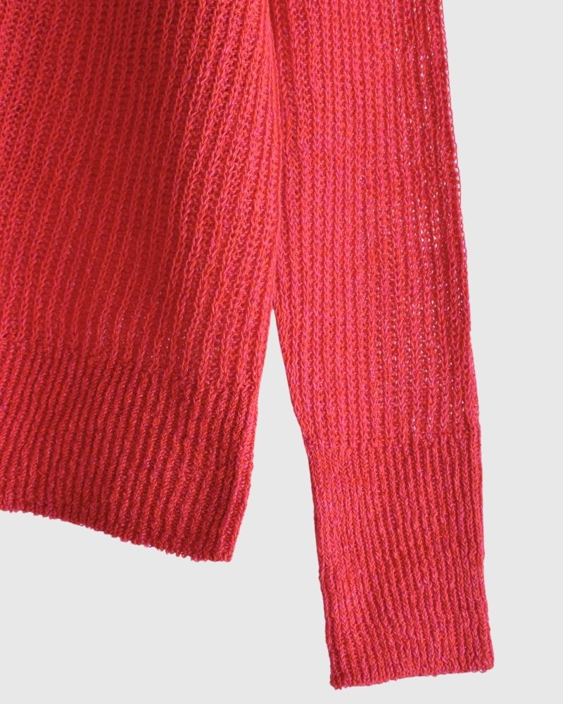 JAPAN WHOLEGARMENT Cardigan in Red