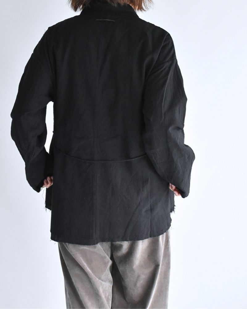 Sobokasu Khadi Jacket in DarkNavy