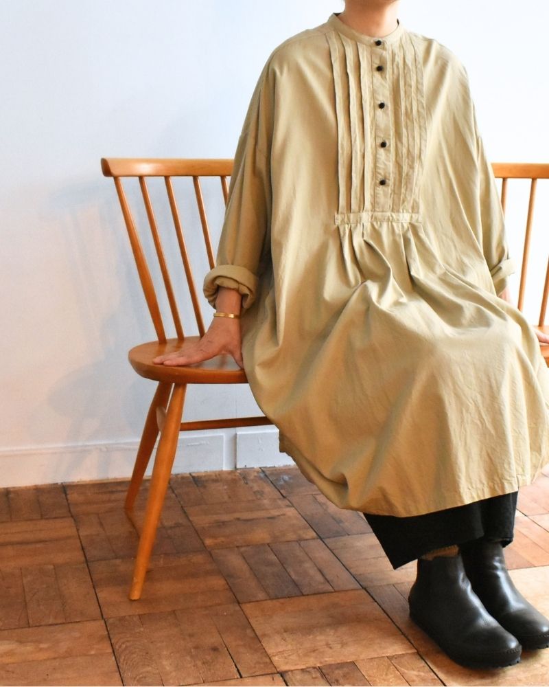 [Pre-order] F/W LA502 Anonymous Pintuck Tunic Blouse (End of Aug - Early Sep)