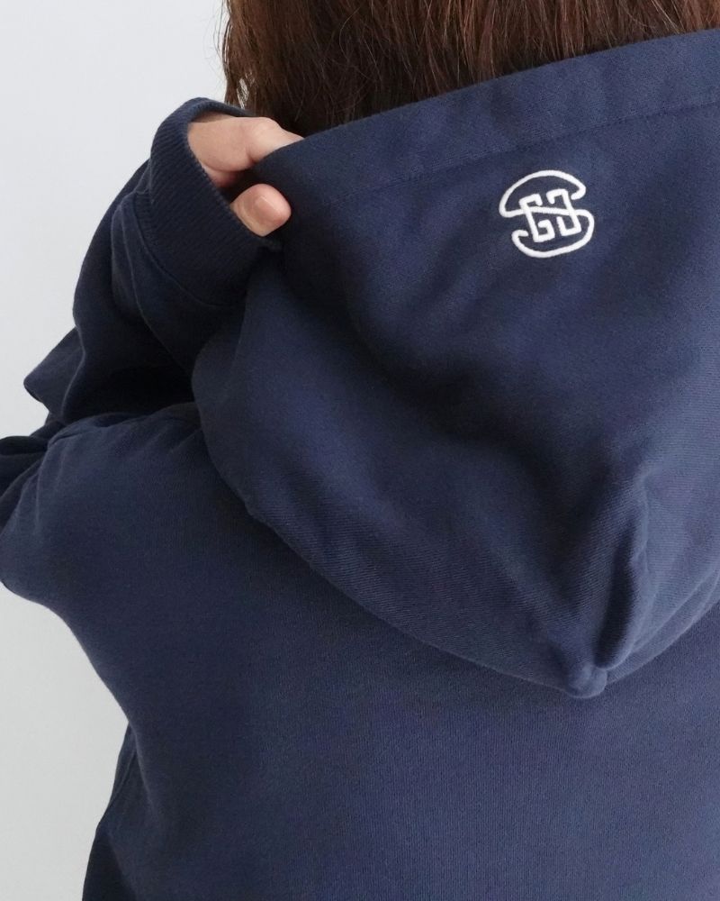 French Terry GRVYCLRS Applique Hoodie (MENS) in Navy