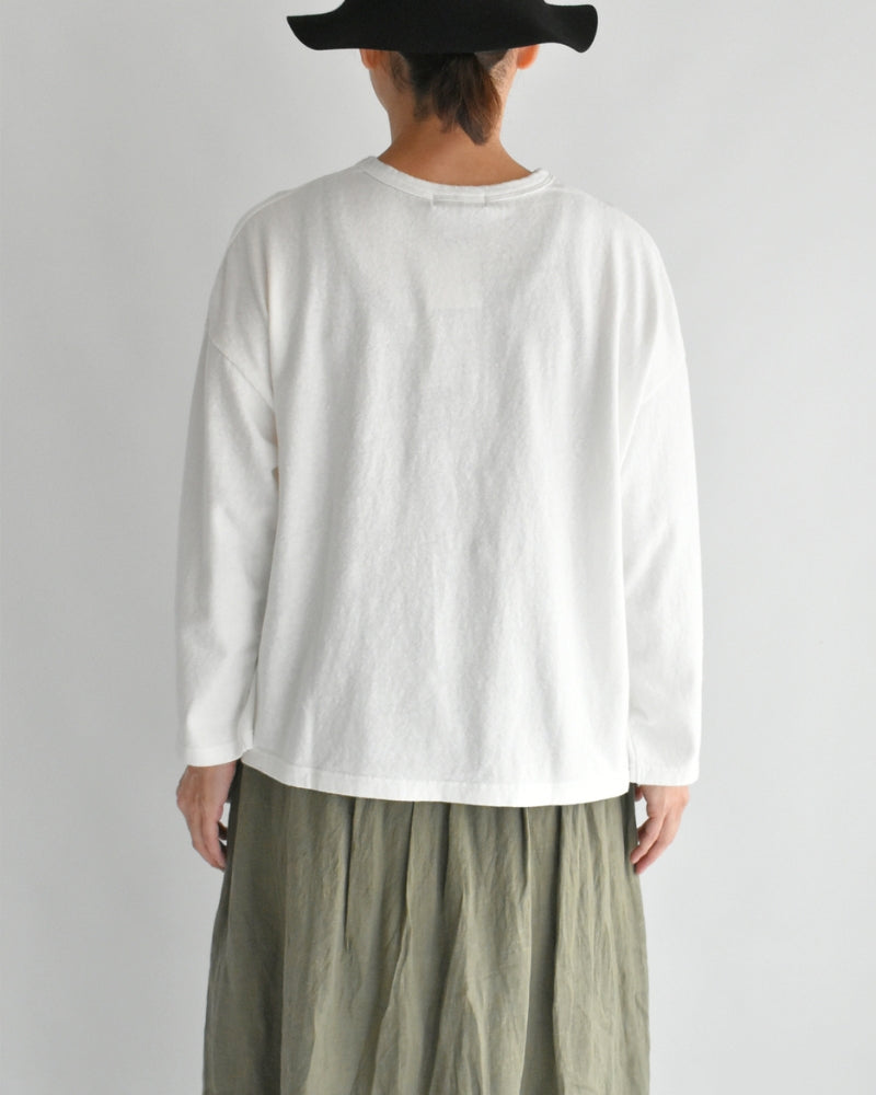 Jersey Pullover in White
