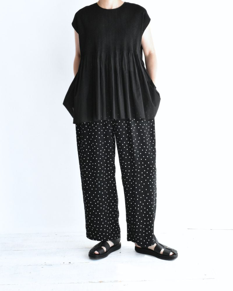 Ipeker Print Easy Pants in BlackDot