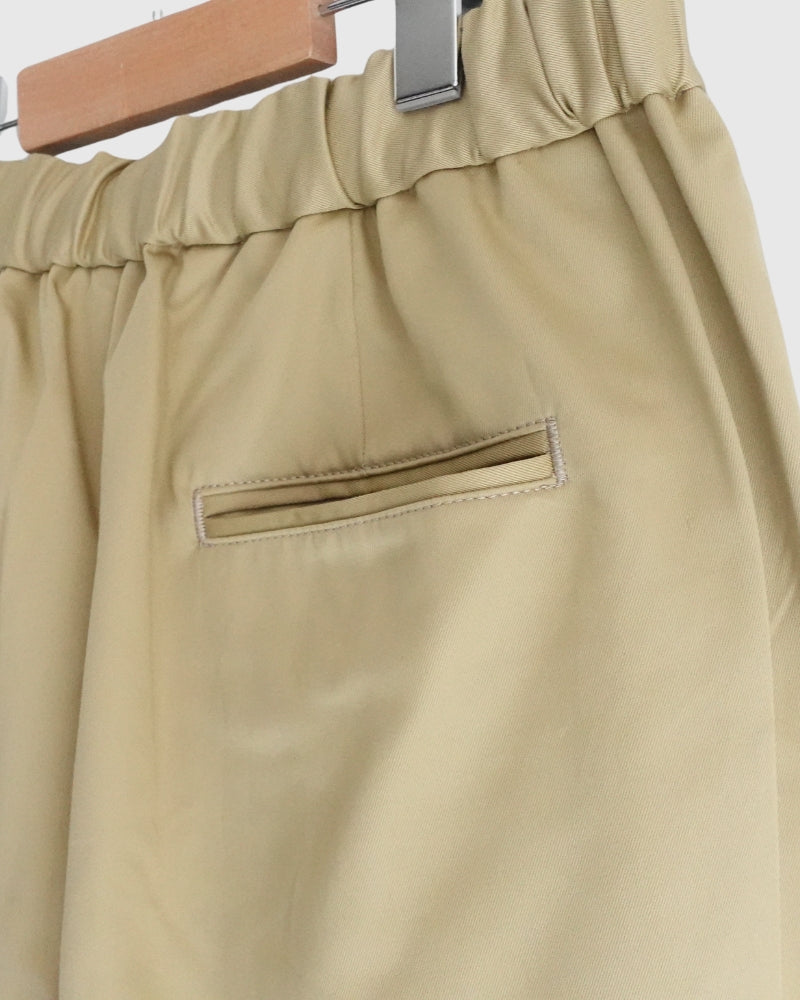 West Point 2-Tuck Tapered Easy Pants in Beige