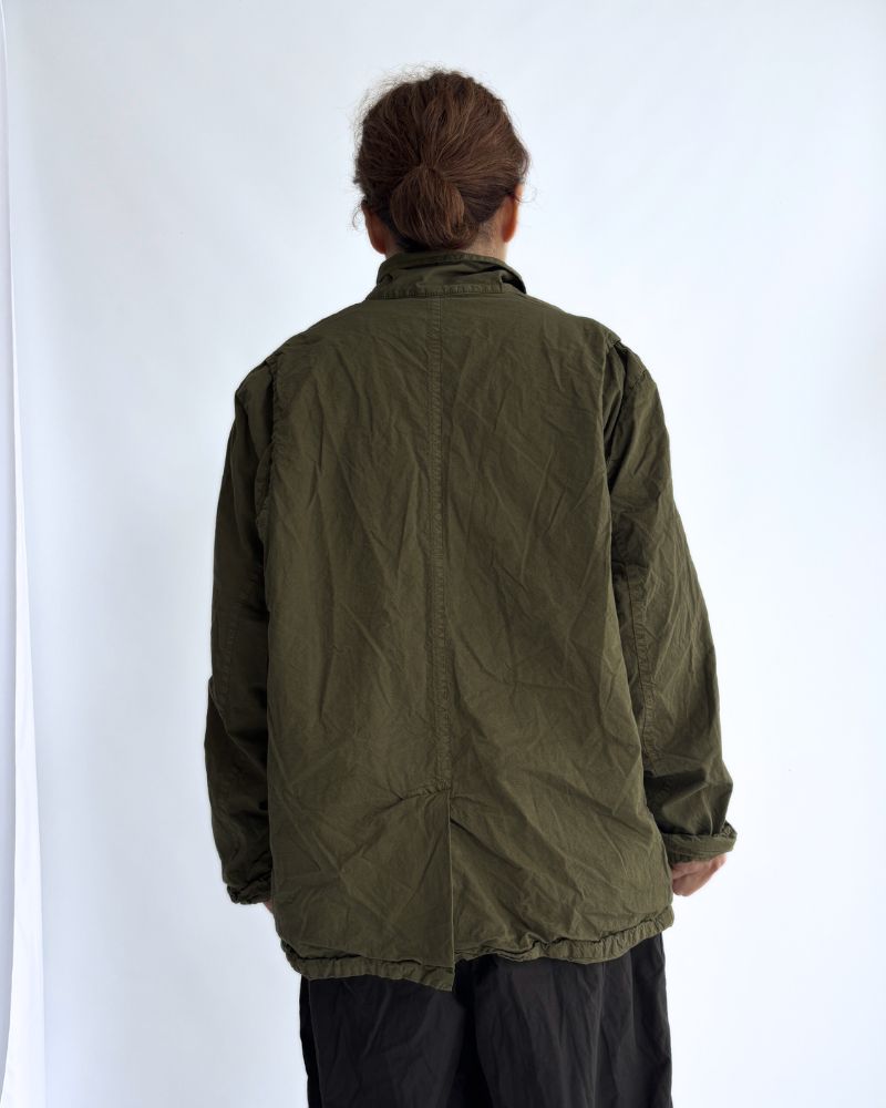 Garment Dye Short Coat in Khaki