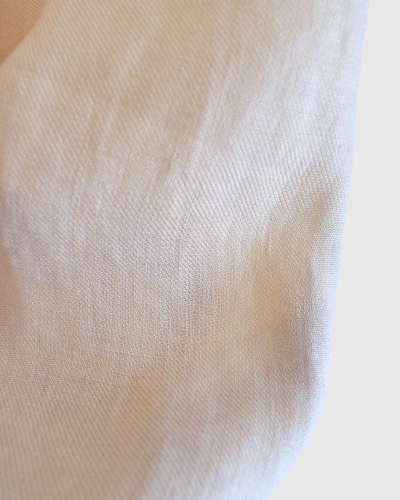 Sarrouel Wide Short Length Pants in Ivory