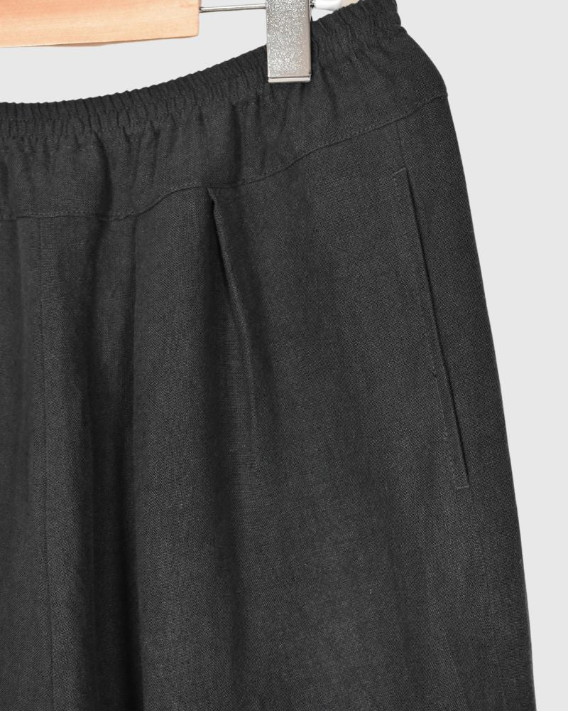 Egg Pants (LINEN) in Sumi