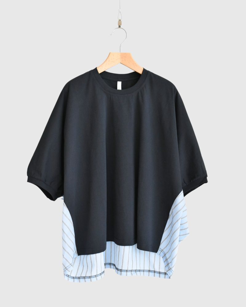 Design combination top 'SALOW' in Navy/Blue