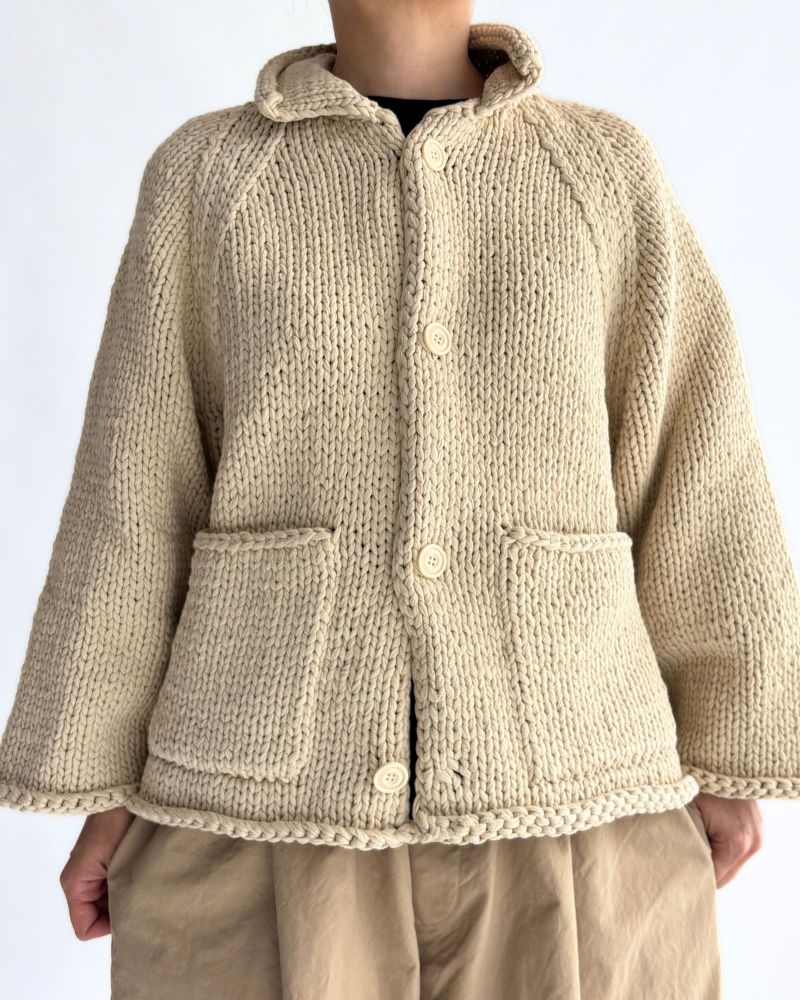 Knit jacket in Ivory