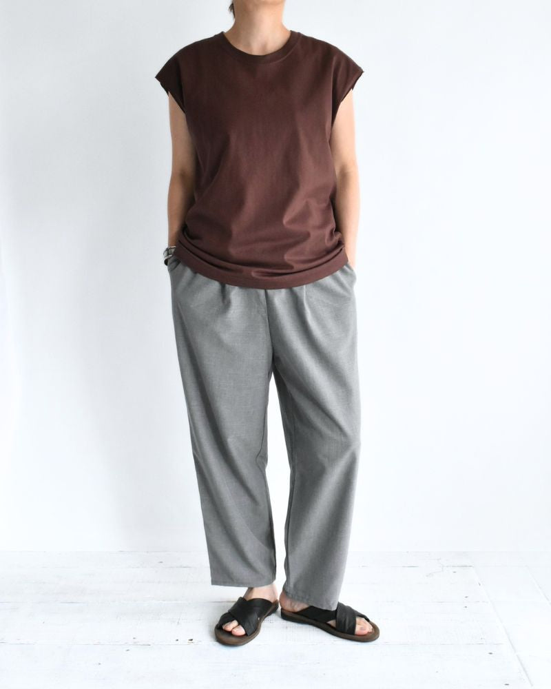 CALM French Sleeve T-shirt in Brown