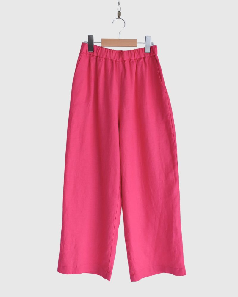 Colored Linen Pants in Pink