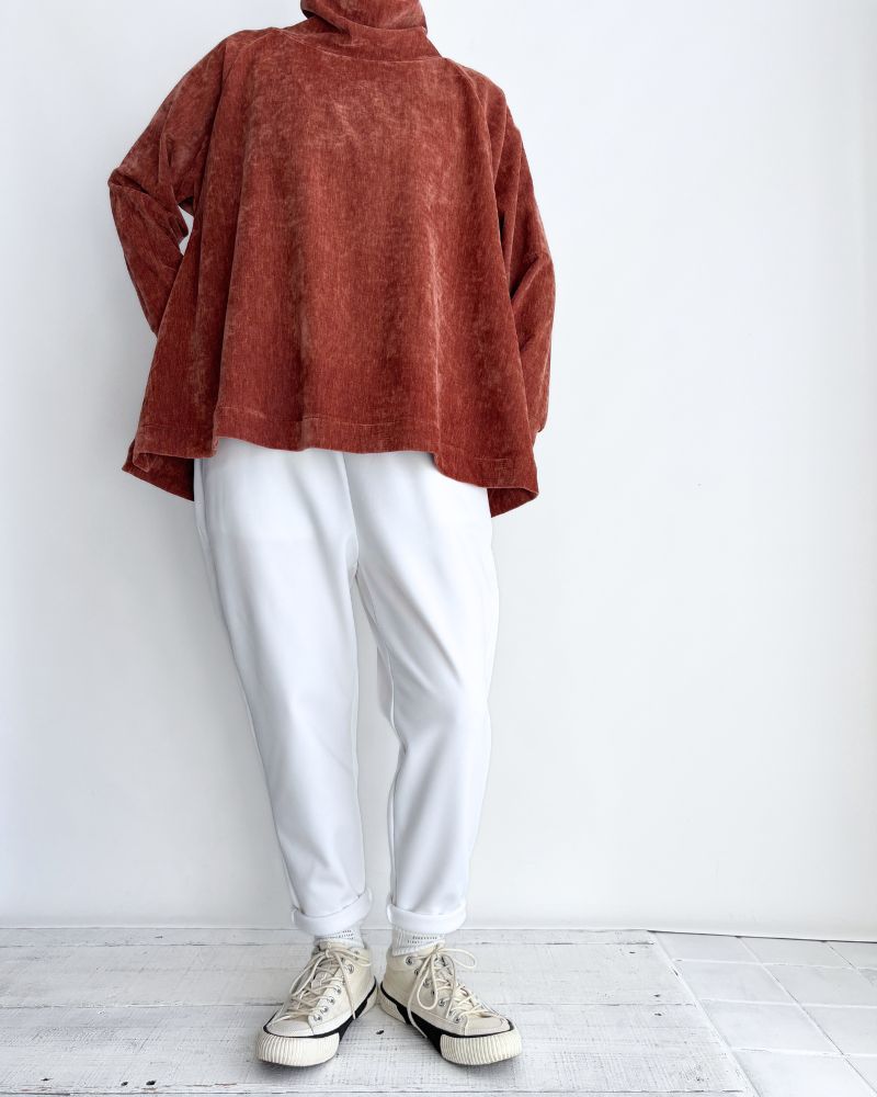 Fleece-lined poncho jodhpurs trousers 'RUNKY' in White