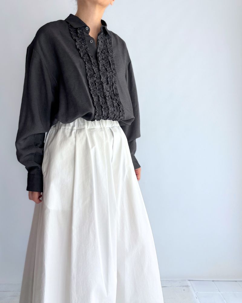 DOLLY-TWILL Tack Skirt in White
